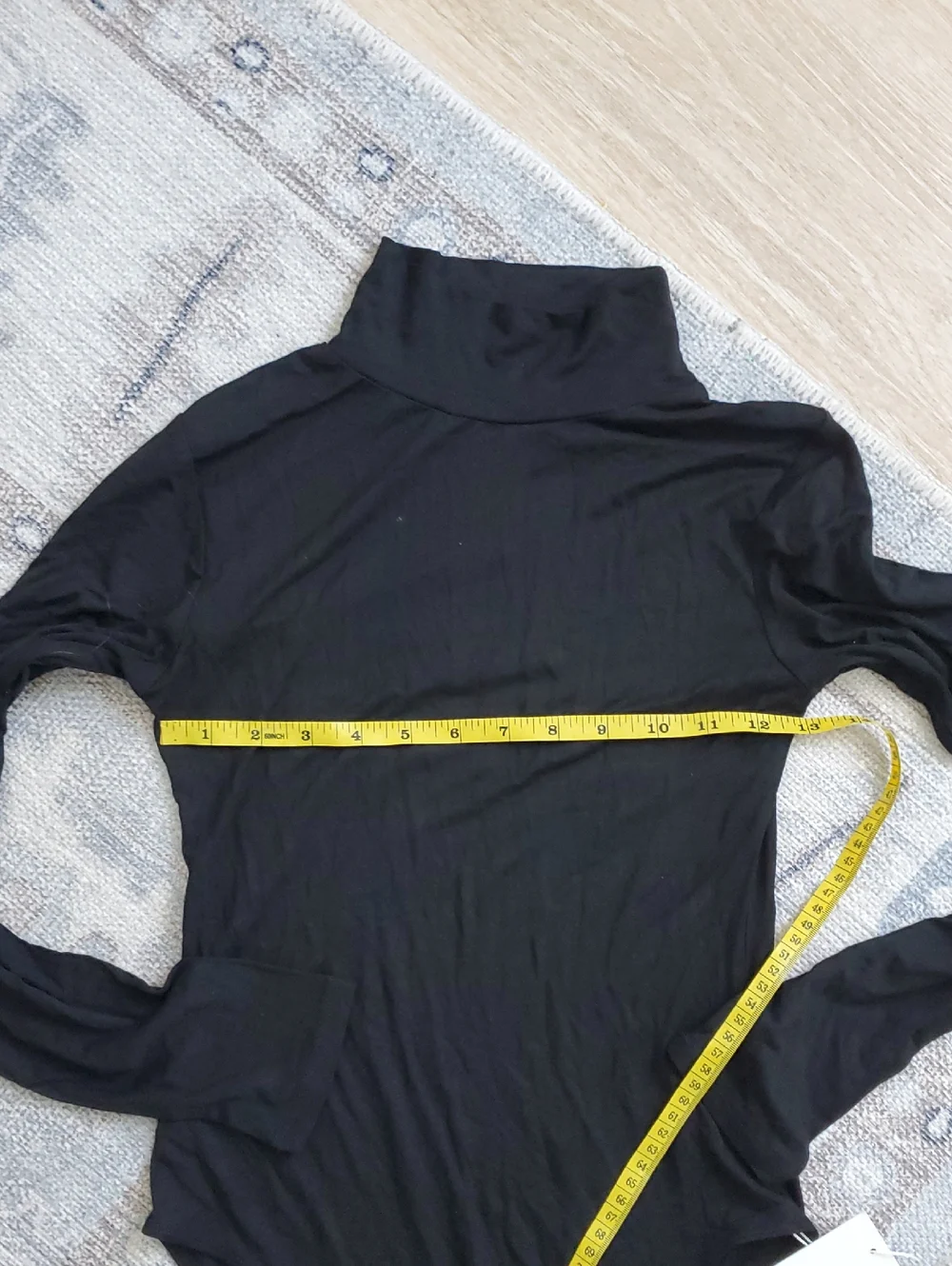 NWT MangoPop Black Longsleeve Bodysuit Mock Turtleneck SzS - Picture 6 of 10